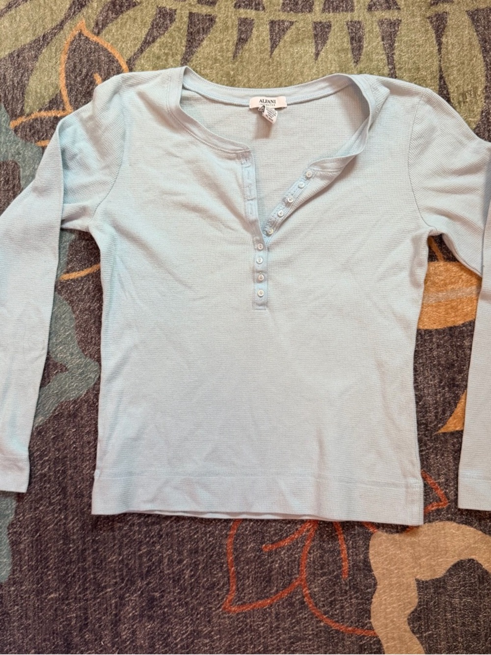Alfani M Sleep Shirt Thermal 60% Cotton